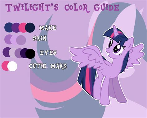 Twilight Sparkle Color Guide By Alme Nyan On Deviantart