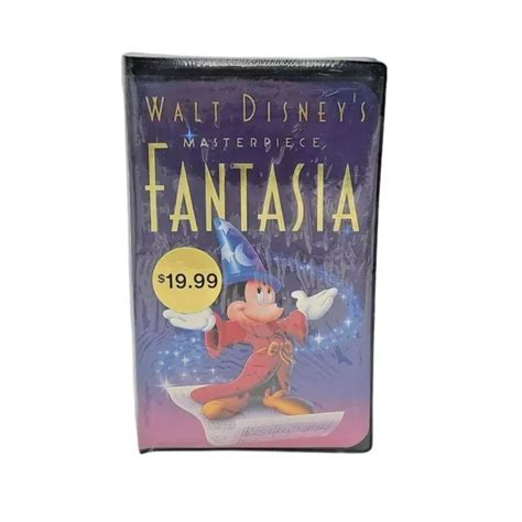 FANTASIA 1991 VHS 1132 Walt Disney Masterpiece Clamshell Case