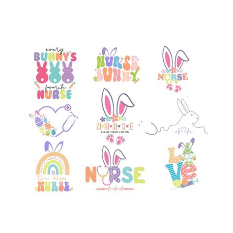 Easter Nurse Png Bundle Hoppy Nurse Png Easter Bunny Png Inspire