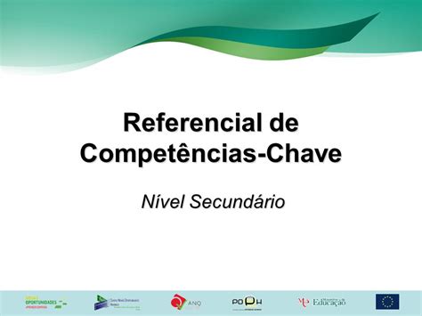 Referencial De Compet Ncias Chave Ppt Carregar