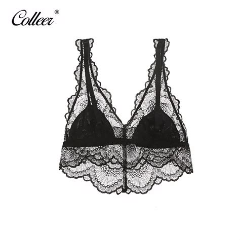 Colleer Kendall Jenner Sexy Lace Bralette Mesh Bras For Women Lingerie