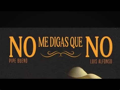 No Me Digas Que No Remix Intro Acapella Pipe Bueno Ft Luis