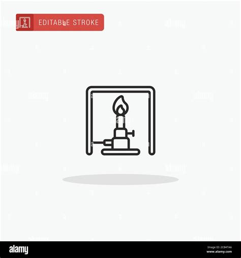 Bunsen Burner Icon Vector Bunsen Burner Icon For Presentation Stock