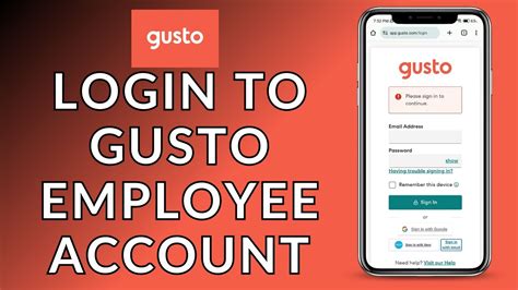 Gusto Employee Account Sign In: How to Log In to Your Gusto Employee ...