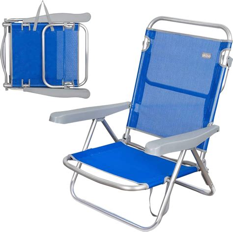 AKTIVE Chaise Pliante Multiposition Bleu Marine Amazon Fr Jardin