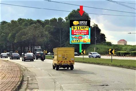 Firstboard 1 Sided Minipole Billboard At Bandar Kinrara Kuala Lumpur