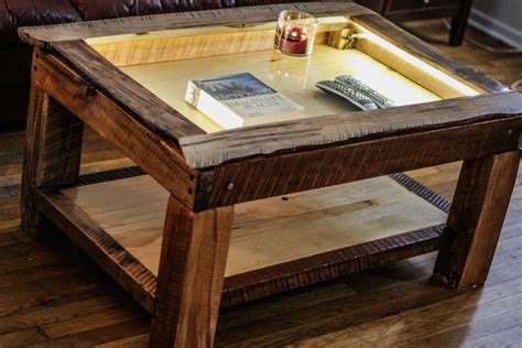 Rustic Shadow Box Coffee Table Best Way To Paint Wood Furniture