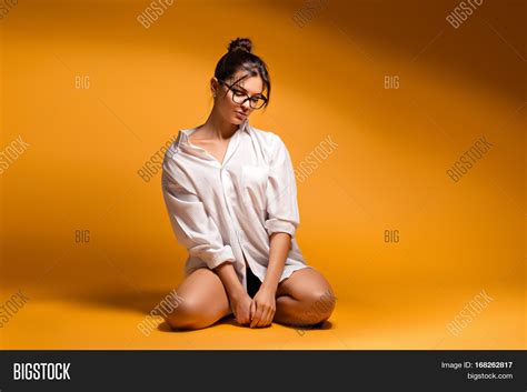 Young Girl Kneeling Image And Photo Free Trial Bigstock