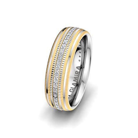 Kaufen Sie Trauring Embrace Certain 6 mm mit Zirkonia 585 Weiß