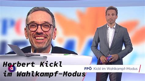 Fp Herbert Kickl Im Wahlkampf Modus Youtube