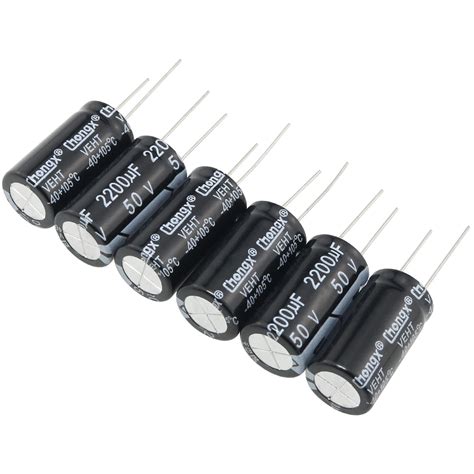 2200uf 50v Capacitor FMHXG 6PCS 2200uf 50V 16x30mm 20 Aluminum