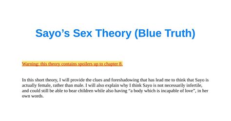 Sayos Sex Theory Draft 1pdf Docdroid