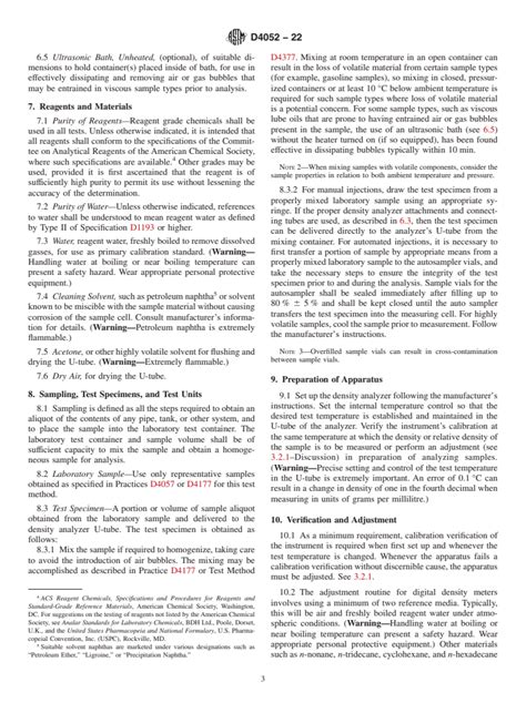 ASTM D4052 22 Standard Test Method For Density Relative Density And