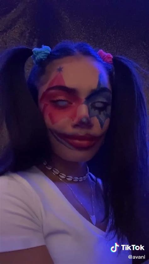 Avani On Tiktok Video Scary Clown Makeup Clown Makeup