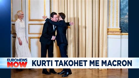 Kurti Vuçiç ballë për ballë Përqafim Kurti Macron Çfare po ndodh në