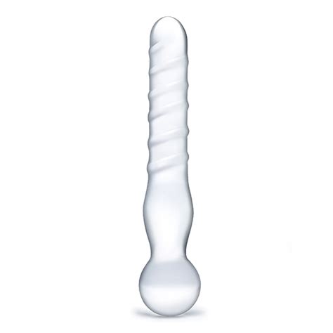 Glas Joystick Clear Glass Dildo Vibrator Bg