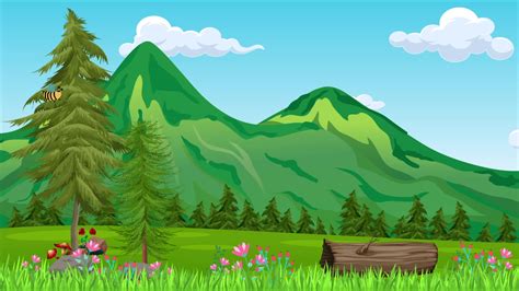 Mountain Animation Stock Video Footage for Free Download