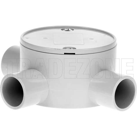 Gts 20mm 3 Way Shallow Round Junction Box Jb320c Conduit Junction