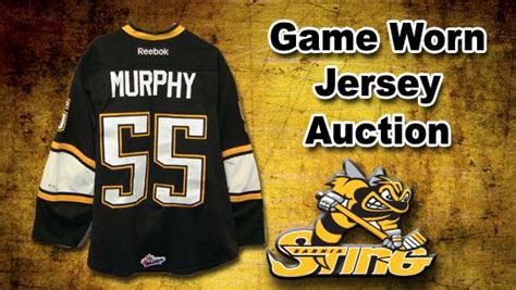 Game Worn Jersey Auctions Starting Now Sarnia Sting