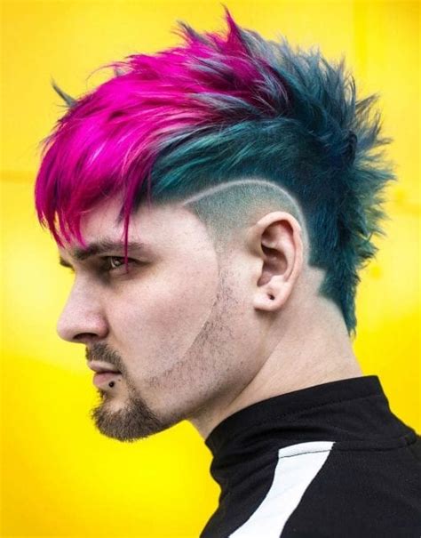 70 Best Hair Dyes For Men Mens Hair Color Trends Colorful