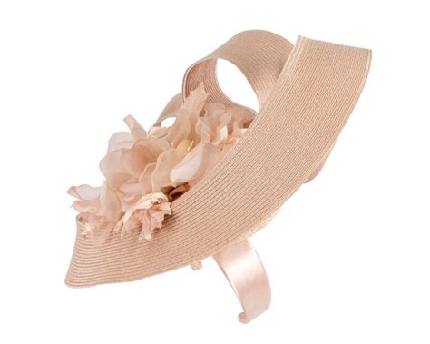 Large Nude Fascinator With Flower By Fillies Collection Fascinators