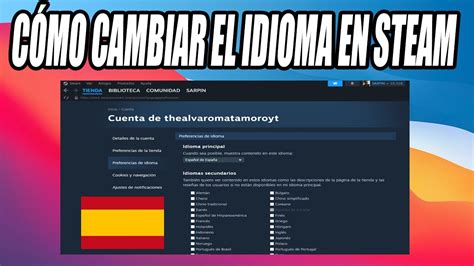 Cómo Cambiar El Idioma En Steam 2025 Tutorial Fácil Y Rápido Youtube