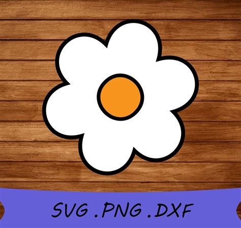 Daisy Svg Flower Svg Daisy Png Daisy Dxf Daisy Cut File Cricut