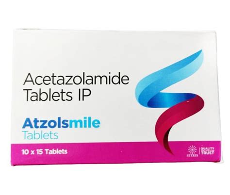 Acetazolamide 250mg Atzolsmile Is A Medicat Steris Healthcare Pvt Ltd