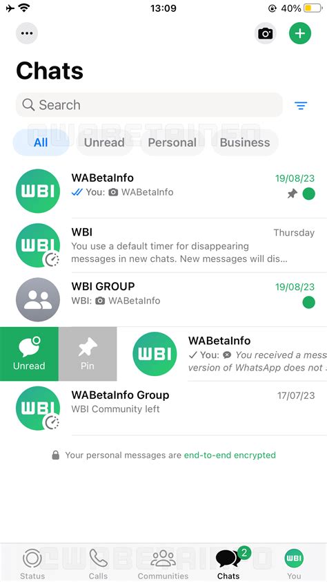 Nuova Interfaccia Per WhatsApp In Anteprima Nell Ultima Beta Per IOS