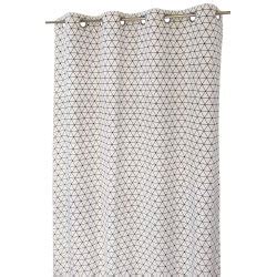 Rideau Tamisant X Cm Oeillets Jacquard Motifs G Om Triques