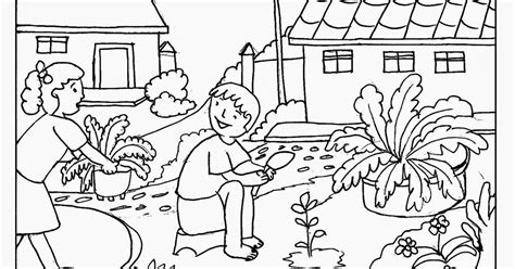 Gardening Coloring Pages for Kids