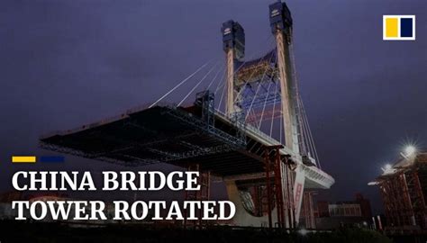 China Bridge Tower Rotated During Construction Of Xiangyang North