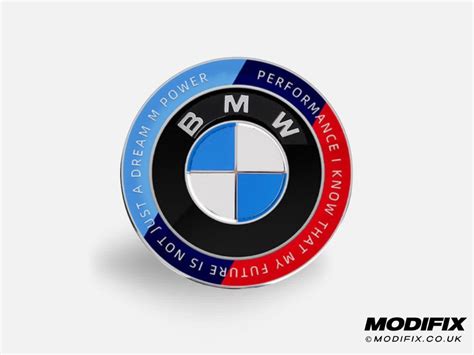 Bmw M Performance Th Anniversary Emblem Badge Roundel Logo Pcs Set