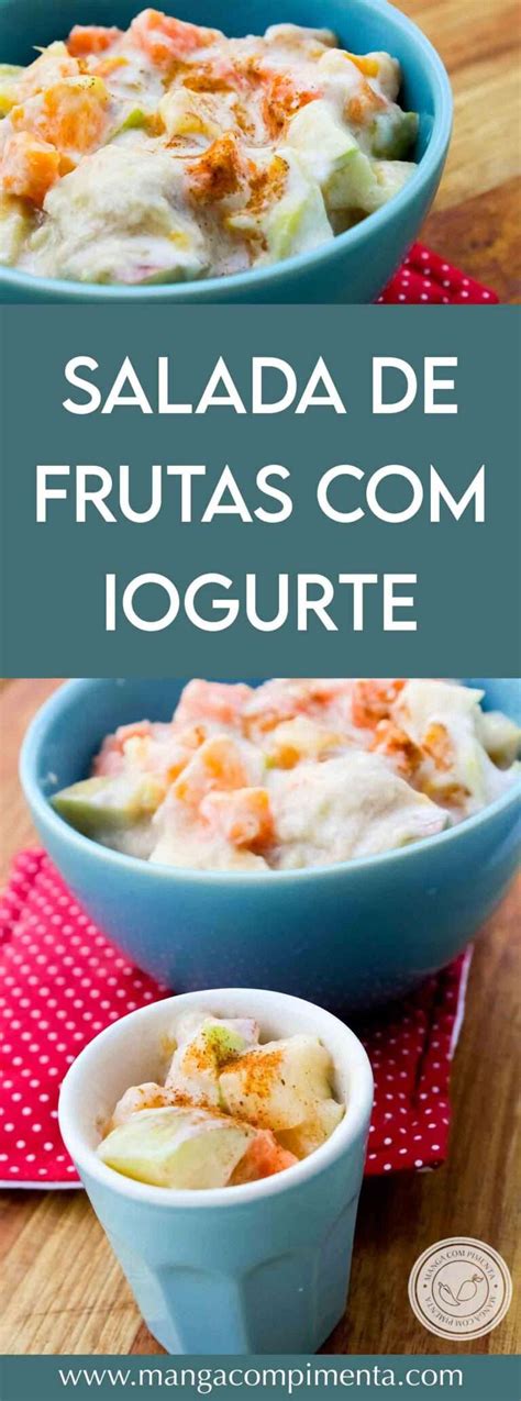 Salada De Frutas Iogurte Manga Pimenta