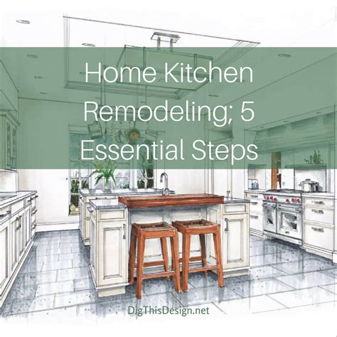 An Essential 5 Step Guide To Home Kitchen Remodeling Dig This Design