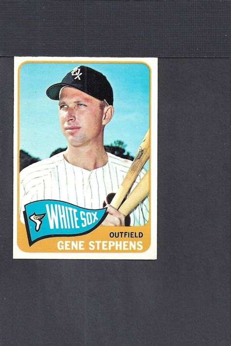 Topps Gene Stephens White Sox No Creases Ex Mt Nr Mt