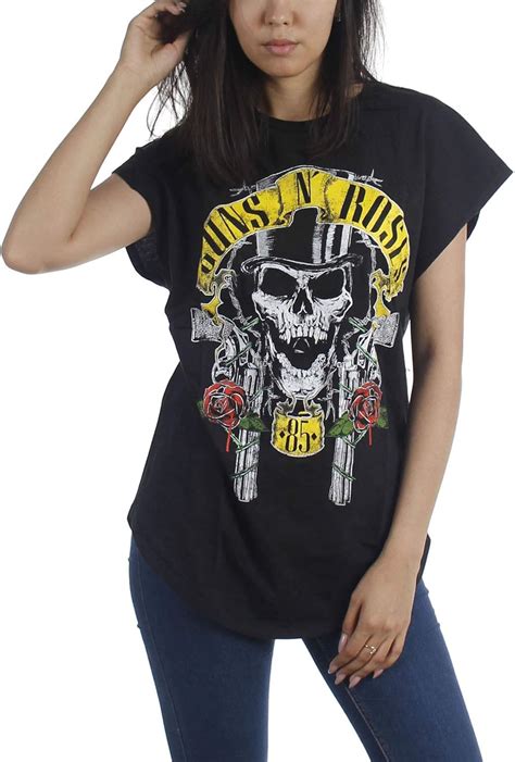 Guns N Roses Womens Skull T Shirt Clothing