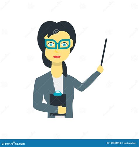 Teacher Icon Vector Sign and Symbol Isolated on White Background Stock ...