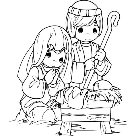 Free Printable Nativity Coloring Page - prntbl.concejomunicipaldechinu