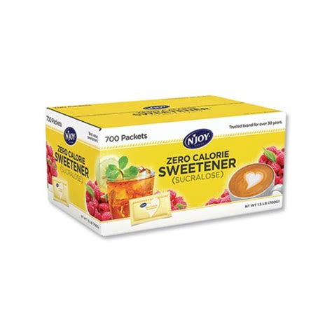 N'joy Yellow Sucralose Zero Calorie Sweetener Packets - NJO1016715 ...