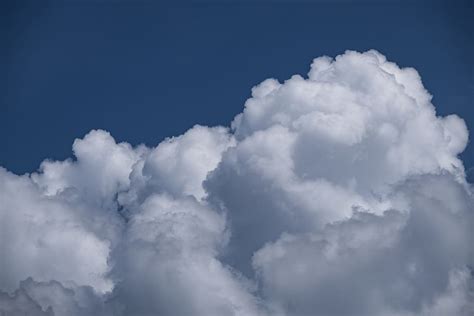 HD Wallpaper Cumulus Clouds On Blue Sky Fleecy Fluffy Nature