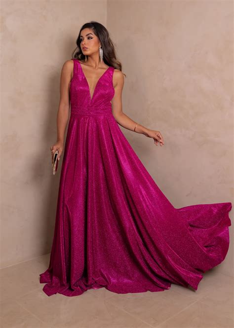 Cor De Vestido Fúcsia - Vestido para Madrinhas, Convidadas de Casamento e Formandas Fúcsia ...