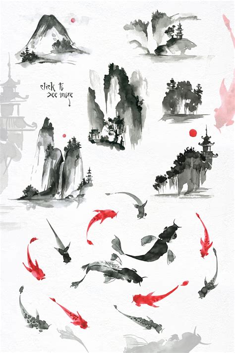 Sumi E Japanese Ink Painting Japanese Ink Painting Chinese Art