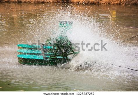 Water Hydraulic Turbine Water Treatment Circulation Stock Photo