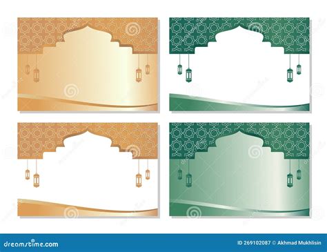 Islamic Background With Lantern Ornament For Banner And Greeting Card