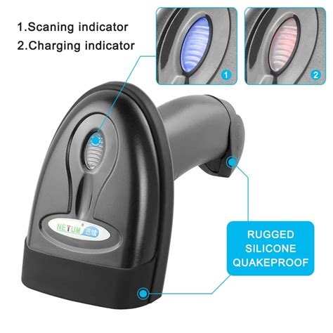 NT-1228BL Netum USB 2D BT Barcode Scanner - Industrial Efficiency