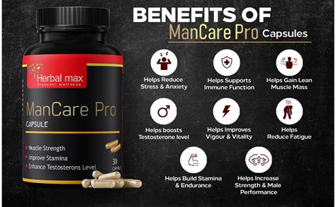 Herbal Max Mancare Pro Capsule With Shilajit Ashwagandha Vaidarikandra