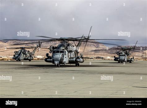 U S Marines Corps Ch E Super Stallions With Heavy Marine Helicopter