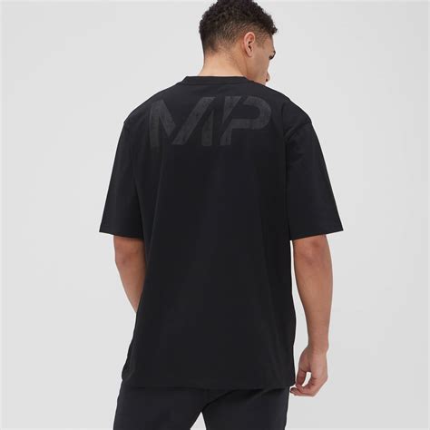 T Shirt Oversize Mp Grit Graphic Pour Hommes Noir Myprotein