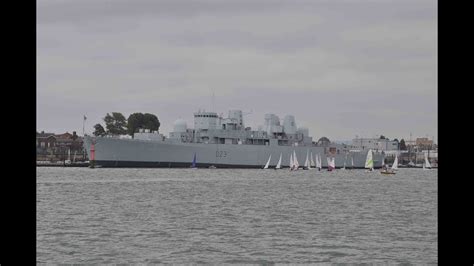 Royal Navy Type 82 Destroyer Hms Bristol D23 At Portsmouth 15th July 2017 Youtube